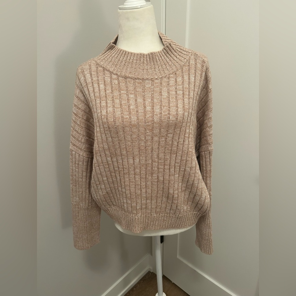 Anthropologie by Paper Label ribbed-knit turtleneck sweater! Sz S! NWT